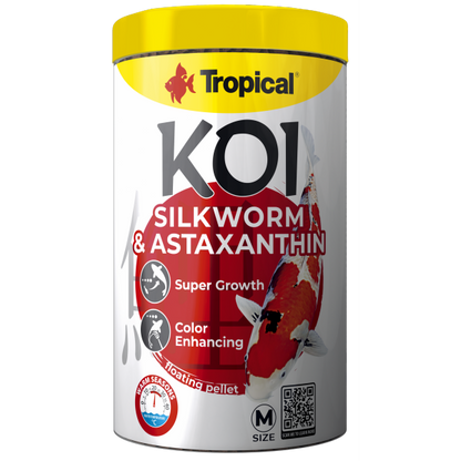 Tropical Koi Silkworm & Astaxantin pellet M