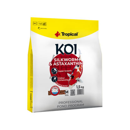 Tropical Koi Silkworm & Astaxantin pellet M