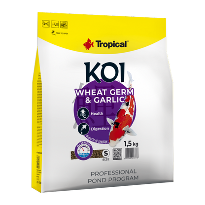 Tropical Koi Wheat Germ&Garlic Pellets "M"