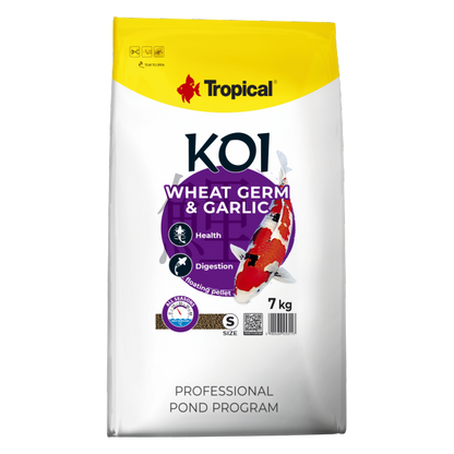 Tropical Koi Wheat Germ&Garlic Pellets "M"